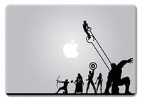 Avengers Die-Cut Vinyl Decal Sticker for MacBook Laptop car Window (Black)