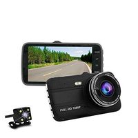 TechCode Dash Camera, Car Dash Cam Full HD 1080P 4.0" Screen, 170 Degree Wide Angle Dashboard Camera Front and Rear Dual Lens Dash Cam Car DVR with G-Sensor, WDR, Loop Recording, Night Vision