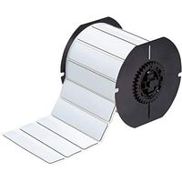 Brady B30EP-174-593-WT, 118033 B30 1" x 4" White Raised Panel Polyester Label, 1 Roll of 300 pcs