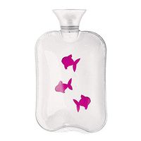 OBRlygeuaw Explosion Proof Tasteless Hot Water Bottle,High Density PVC Water Injection for Pain Relief hot Compress and Heat Therapy(2 liters)-White 32x19cm(13x7inch)