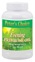 Peter's Choice Evening Primrose Oil 180 Liquid Softgels (500mg) - No fillers or Artificial Ingredients - Non-GMO & Gluten Free, Helps to Fight Aging & Free Radical Damage