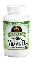 Source Naturals Vegan True Non-GMO Vitamin D 1000IU, Immune & Bone Support - 60 Tablets