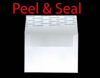 A6 Premium Heavy 1000 White Peel and Seal (4 3/4" X 6 1/2") 4x6 Wedding Shower Announcement Photo Envelopes