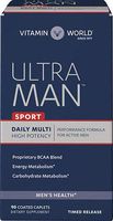 Vitamin World Ultra Man Sport Daily Multivitamin | Feat. Selenium, Vitamins B, C, E, Magnesium | Health & Wellness Multi-Supplement for Overall Wellness for Active Men, 90 Caplets