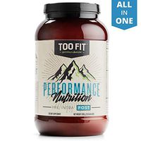 Too Fit - All-in-One Post Workout Recovery Powder with Clean Carbs, Organic Whey, and Collagen Protein - Vanilla Cinnamon, 20 Servings