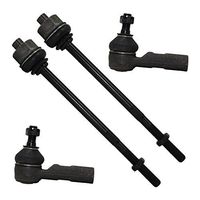 Detroit Axle - New 4pc Kit - 4WD All (4) Front Inner & Outer Tie Rod Ends for Chevy & GMC Truck's w/4WD ONLY