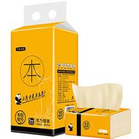 Redgiants Portable 3-Layers Wood Color Multifold Paper Towels, Home Kitchen Bathroom Folded Paper Towel Toilet Paper Napkin, 300 Sheets/Pack, 5 Packs/Set, Paper Towels Size: 120mm180mm