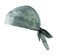 Occunomix TN5-INFR-FR11 Flame Resistant Tie Hat Doo Rag, Cotton, Gray