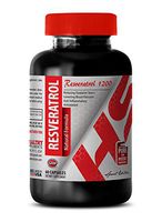 Red Wine Extract - RESVERATROL RED Wine Extract 1200 MG - Boost Athletic Performance (1 Bottle)