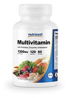 Nutricost Multivitamin 120 Veggie Capsules - with Probiotics, Enzymes, and Antioxidants