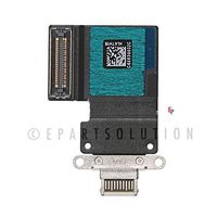 ePartSolution_ Charger Charging Port Dock Connector USB Port Flex Cable for iPad Pro 11" 2018 A1980 A2013 A1934 | iPad Pro 12.9" 3rd A1876 A2014 A1895 Replacement Part USA (White)