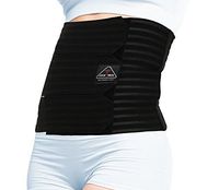 ITA-MED Women’s Breathable Elastic Postsurgical Recovery Abdominal and Back Support Wrap/Binder AB-412(W): Large Black