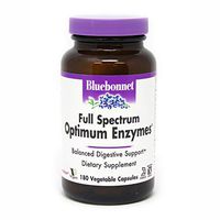 BlueBonnet Full Spectrum Optimum Enzymes Vegetarian Capsules, 180 Count