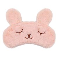 HXINFU Lovely Rabbit Eye Mask For Sleeping Women Travel Eye Mask For Airplane