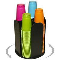 CL-4-LZ: 4-column Plastic Cup Spinning Dispenser - 4 1/4" diameter cups (or lids)