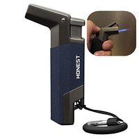 Jet Flame Cigar Lighter Butane Refillable Windproof Torch Lighters Flame Turbo Jet Torch Lighter, Gift Package (Sold Without Gas)