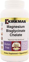 Kirkman Magnesium-Bisglycinate Chelate - Hypoallergenic | 250 Vegetarian Capsules | Gluten Free | Casein Free