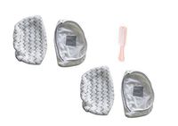 Surrgound 2pk scrubby pads & 2pk soft pads Kit Fit for Bissell PowerFresh Steam Mop 1940 1440 1544 Series, Compare to Part #: 5938 & 203-2633,1606668 and 1606669, 1 Set