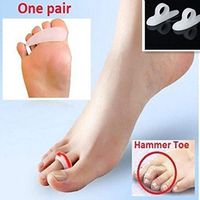 Kindes 1Pair Hammer Toe Orthosis Snail Single Hole Claw Toe Orthosis Toe Separators