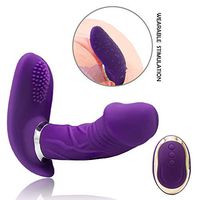 Clitorial Massgers for Women G Spotter Oral Tongue Simulator USB chargeing, Wireless Remote, Silicone,Powerful Portable