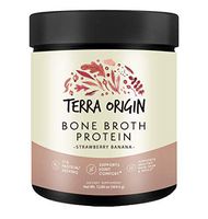 Bone Broth Protein Powder, Strawberry Banana, 15 Servings, 17G Protein, Natural Collagen from Real Whole Food Sources - Supports Joint Comfort and Cartilage Health