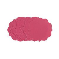 Homeford Quatrefoil Favor Label Tags, 1-3/4-Inch, 12-Count (Pink)