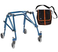 Drive Nimbo 2G Lightweight Posterior Walker, Small, Knight Blue & Free Black Medical Utility Bag with Trim! - #KA2200-2GKB