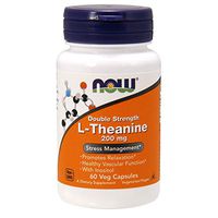 NOW Supplements, L-Theanine 200 mg with Inositol, Stress Management*, 60 Veg Capsules