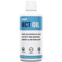 RSP MCT Oil - Premium MCTs from Pure C8 Caprylic Acid, Keto Friendly Supplement for Boosting Energy & Metabolism, Healthy Fats for Coffees, Shakes, Cooking, 14G Per Serving, 32 oz.
