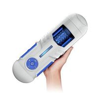 SexyIcon Blackfriday-Sale Big Aircraft Deluxe Automatic Masturbators Vagina Cup Pussy Oral Masturbator with Vibration Handsfree Transformer for Men-BLUEOCEAN