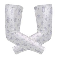 Men's UV Protection Arm Sleeve Little Purple Roses Compression Arm Sleeve, Skin Protection Cooler Cycling Sleeves for Outdoor Activities to Cover Arms