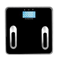 XSWZAQ Digital Bathroom Scale/Electronic Weighing Scale - Large Capacity 180kg / 400lb /28st - High Precision, Step-on, Backlight LCD Display, Slim and Smart Design (Black/Pink) (Color : Black)