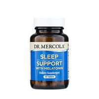 Dr. Mercola Melatonin Sleep Support, 30 Servings (30 Tablets), Supports Overall Sleep Quality, non GMO, Soy Free, Gluten Free