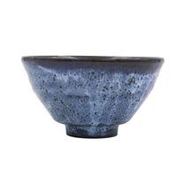 AXZHYX Bowl Set of 2 Oriental Chinese Porcelain Decorated Blue Cereal Bowls, Bowl Body with Thread 450ml Hotel Tableware Home Noodles Boiled Fish Soup Bowl