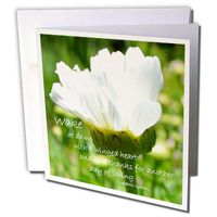 3dRose Inspirational Daisy - Greeting Cards, 6 x 6 inches, set of 6 (gc_23688_1)