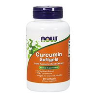 NOW Supplements, Curcumin (Curcuma longa) from Turmeric Root Extract, Herbal Supplement, 60 Softgels