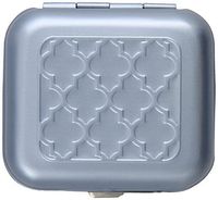 Light Weight Metal Divided Pill Box Pillbox Case New Hinged - Terrace Fairview