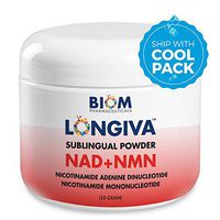 Biom NAD+NMN 2-in-1 NAD Sublingual Powder. Synergistic Formulation Nicotinamide Adenine Dinucleotide+Nicotinamide Mononucleotide, Mitochondrial Regeneration, Sirtuin Activation, Cellular Energy