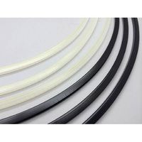 Panduit GES144F-A-C0 Solid Grommet Edging with Adhesive Lined.144-Inch Thickness, Weather Resistant Polyethylene, Black