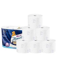Skin-friendly & Smooth Soft 3-Ply Toilet Paper, Home Kitchen Toilet Tissue, Strong and Highly Absorbent Hand Towels, 6 Family Mega Rolls = 22 Regular Rolls- 307 Sheets Per Roll - Random Printing