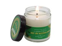 PURE PLANT HOME magic in woodlands for holiday candles apothecary jar vegan coconut wax pure essential oils 3.1 ounce