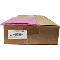 PlasticMill 12-16 Gallon Garbage Bags: Pink, 1 MIL, 24x31, 250 Bags.