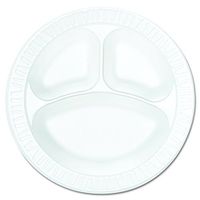 Dart 10CPWCR Concorde Foam Plate, Compartmented, 10 1/4" dia, WE, 125 per Pack (Case of 4 Packs)