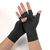 Copper Arthritis Gloves for Women&Men,Compression Gloves for Women&Men for Rheumatoid Arthritis Pain Relief for Carpal Tunnel,Fingerless Gloves for Computer Typing