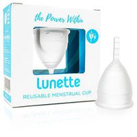 Lunette Menstrual Cup - Clear - Reusable Model 1 Menstrual Cup for Light Flow