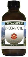 Organic Neem Oil - Non GMO Nourishes Itchy, Dry, Irritated Skin, Promotes Healthy Skin - Cold Pressed Unrefined 8 Oz. 2 Month Supply from Tattva's Herbs