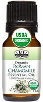 1 fl. Oz Essential Oil, USDA Certified Organic, 100% Pure, Natural, undiluted, Refreshing Scent, Excellent for Aromatherapy (Organic Roman Chamomile, 1 fl. Oz)