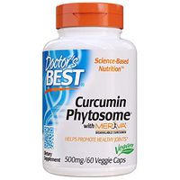 Doctor's Best Curcumin Phytosome with Meriva, Non-GMO, Vegan, Gluten Free, Soy Free, Joint Support, 500 mg 60 Veggie Caps