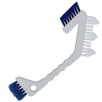 Home-X Multi-Purpose Triple Head Cleaning Brush, The Perfect Tool for Around the House, White