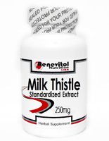 Milk Thistle (Silymarin) Standardized Extract 250mg 100 Capsules ~ Renevitol